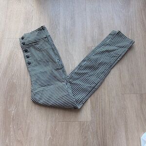 Freshlions X Thanyaw high waisted gingham skinny pants